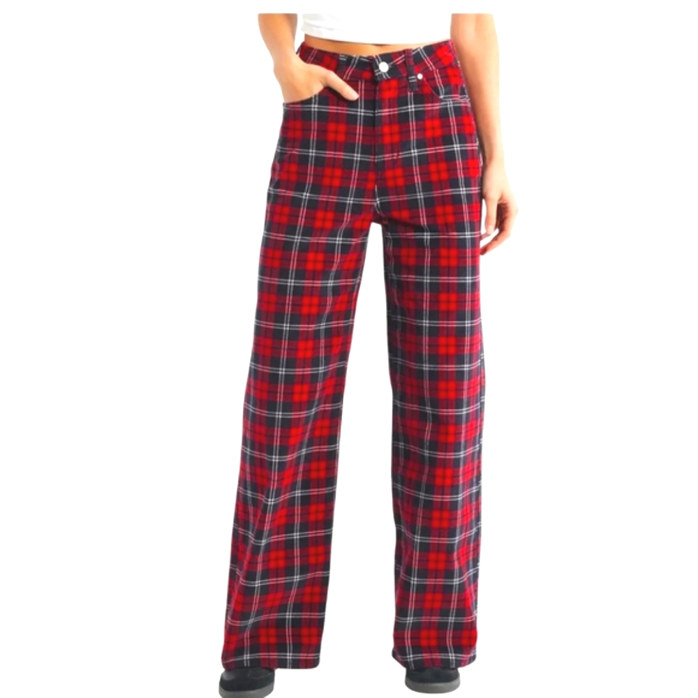 PTCL ...High Waist Wide Leg Red Jeans... Size 27
